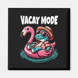 Cute Dinosaur Vacay Mode Funny Family Vacation Kid Magnet