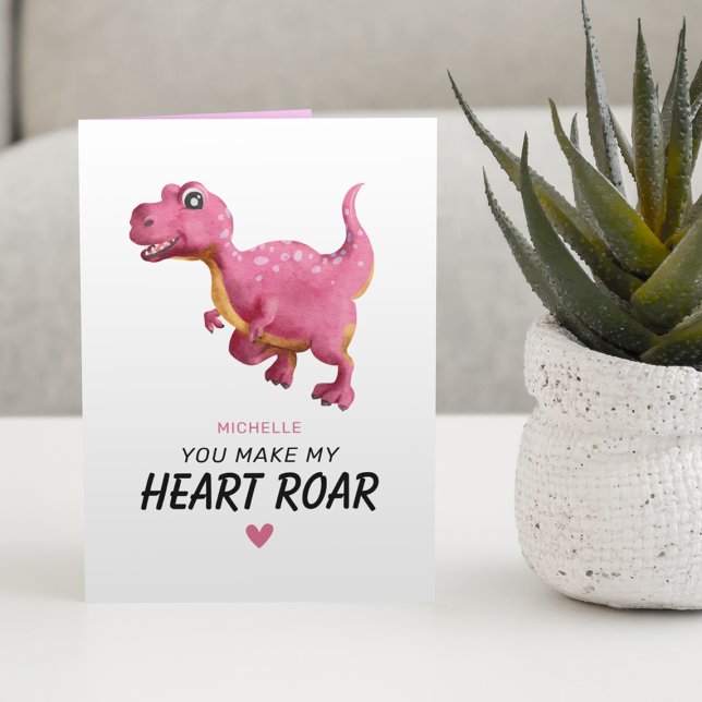 Cute Dinosaur Valentines Day Card (Creator Uploaded)