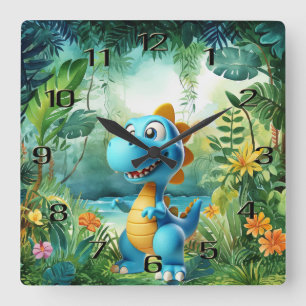 Cute Dinosaur Wall Clock