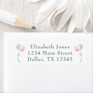 Cute Dinosaur Watercolor Baby Shower Address Return Address Label