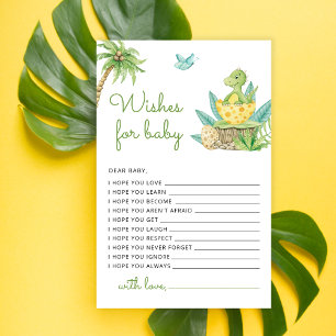 Cute Dinosaur Watercolor Wishes for Baby Game