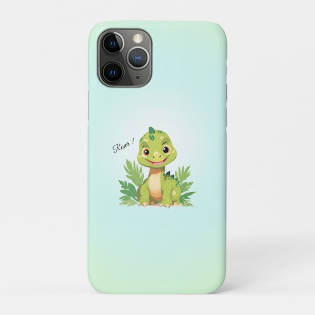 Cute dinosaur wild jungle zoo Birthday party boys Case-Mate iPhone Case (Back)