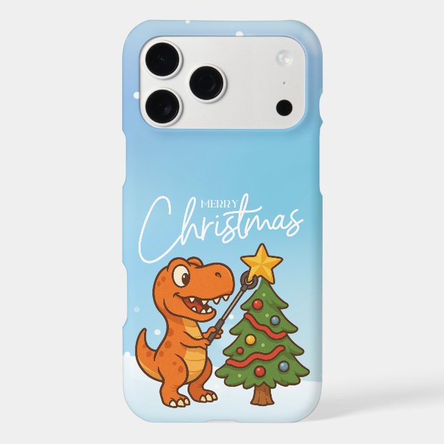 Cute dinosaur with Christmas tree (Back)