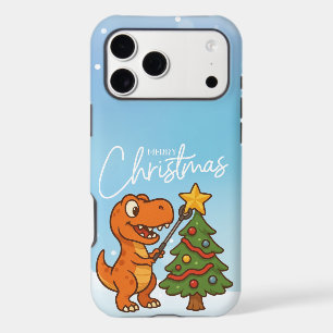 Cute dinosaur with Christmas tree