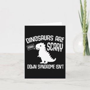 Cute Dinosaur World Down Syndrome Day Women Kids Card