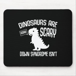 Cute Dinosaur World Down Syndrome Day Women Kids Mouse Pad