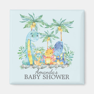 Cute Dinosaurs Baby Shower Favour Magnet