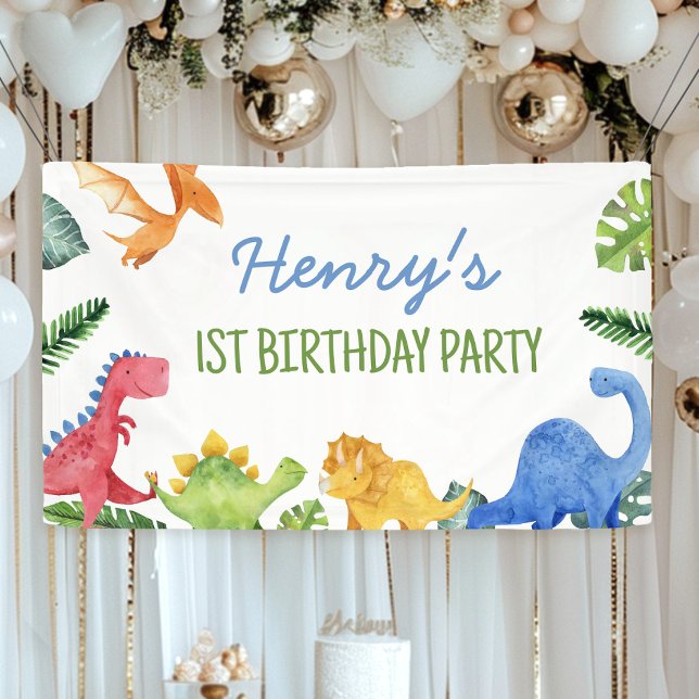 Cute Dinosaurs Birthday Banner (Creator Uploaded)