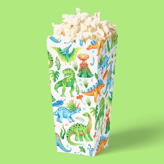 Cute Dinosaurs Boy's Birthday Dino Party Favour Box (Cute Dinosaurs Boy's Birthday Favor Boxes)