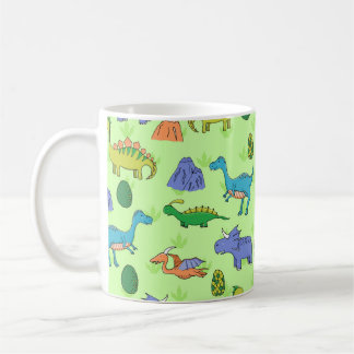 Cute Dinosaurs, Cartoon Style. Coffee Mug