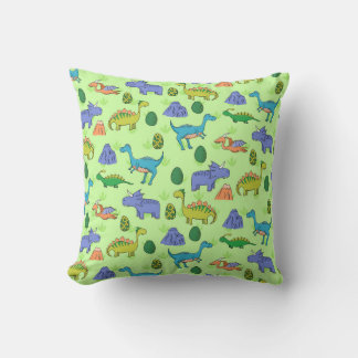 Cute Dinosaurs, Cartoon Style. Cushion