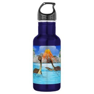 Cute Dinosaurs custom name water bottles