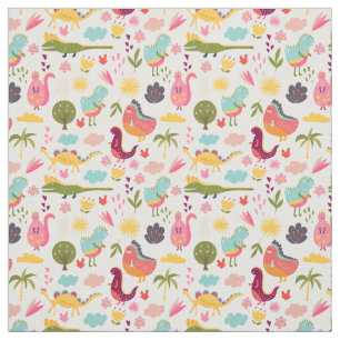 Cute Dinosaurs Fabric