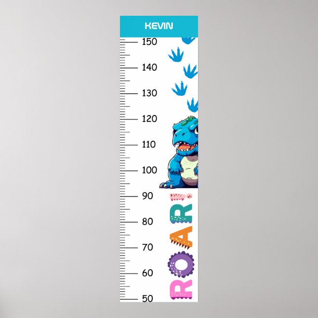 Cute Dinosaurs Growth Chart  (Front)