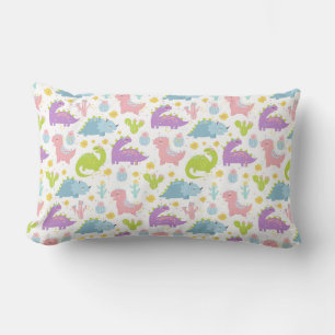 Cute Dinosaurs Lumbar Cushion
