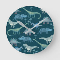 Cute Dinosaurs on Green
