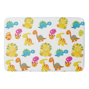 Cute Dinosaurs, Pattern Of Dinosaurs, Baby Dino Bath Mat