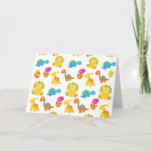 Cute Dinosaurs, Pattern Of Dinosaurs, Baby Dino Card