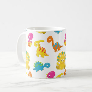 Cute Dinosaurs, Pattern Of Dinosaurs, Baby Dino Coffee Mug