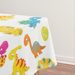 Cute Dinosaurs, Pattern Of Dinosaurs, Baby Dino Tablecloth