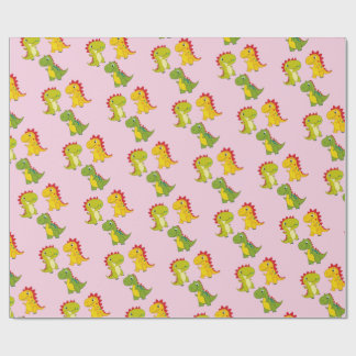 Cute Dinosaurs seamless pattern Wrapping Paper