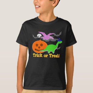 Cute Dinosaurs Trick or Treat Halloween T-Shirt