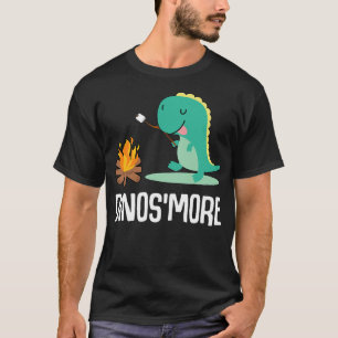 Cute Dinos'more Camping Dinosaur Camp S'more Campe T-Shirt