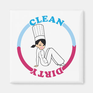 Cute Dirty Clean Magnet for dishwasher