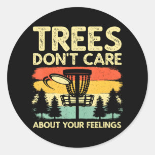 Cute Disc Golf Disc Golf Player Classic Round Sticker