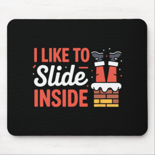 Cute Disc Golf Quote Slide Inside Chains Ultimate Mouse Pad