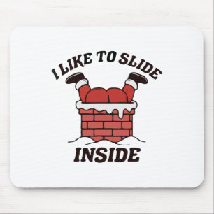 Cute Disc Golf Quote Slide Inside Chains Ultimate Mouse Pad