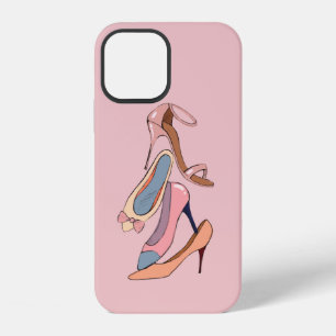 Cute Diva Watercolor Stilettos Girly Glam Case-Mat iPhone 12 Case