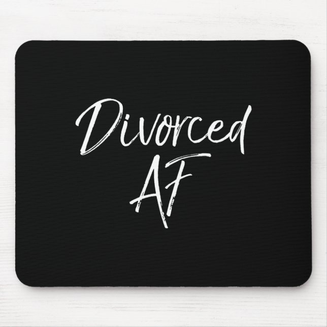 Cute Divorce Gift For Women Funny Divorcee Idea Di Mouse Pad (Front)