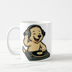 Cute DJ Dog with Headphones � Fun Kids Gift Coffee Mug