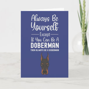 Cute Doberman Cards Animal Pet Funny Dog Humour