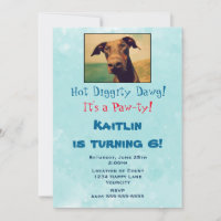 Cute Doberman Childs Birthday Party
