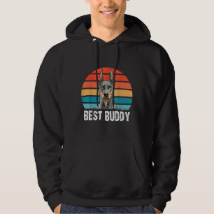 Cute Doberman Dog Lover Retro Vintage Funny Best B Hoodie
