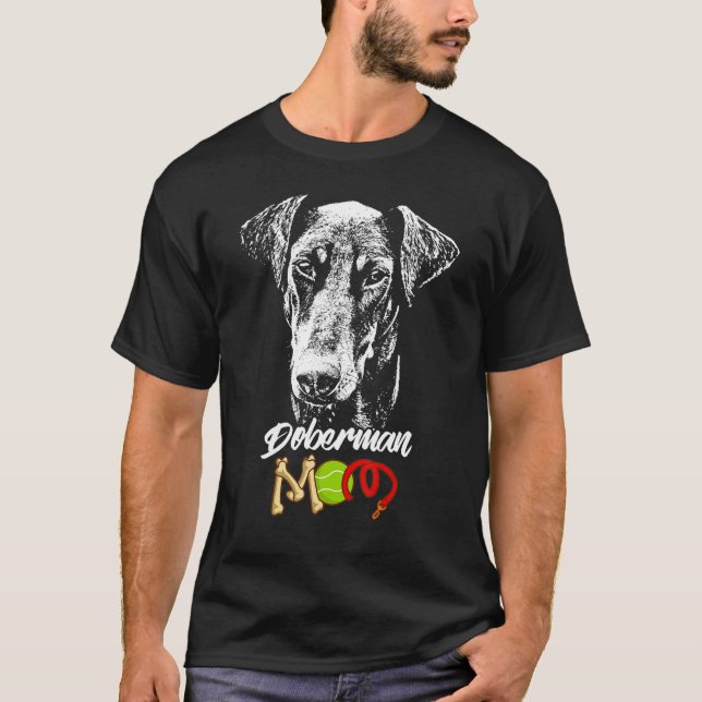 Cute Doberman Mum T-Shirt (Front)