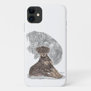 Cute Doberman Pinscher Puppy iPhone 11 Case