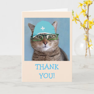 Cute Doctor Surgeon Thank You Card