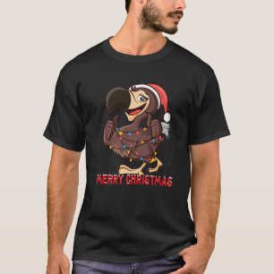 Cute Dodo Bird Christmas Tree Lights T-Shirt