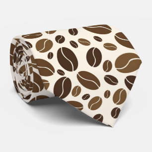 Cute doffee bean pattern tie
