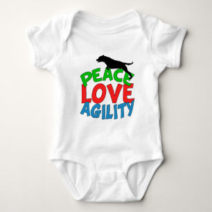 Cute Dog Agility Baby Bodysuit