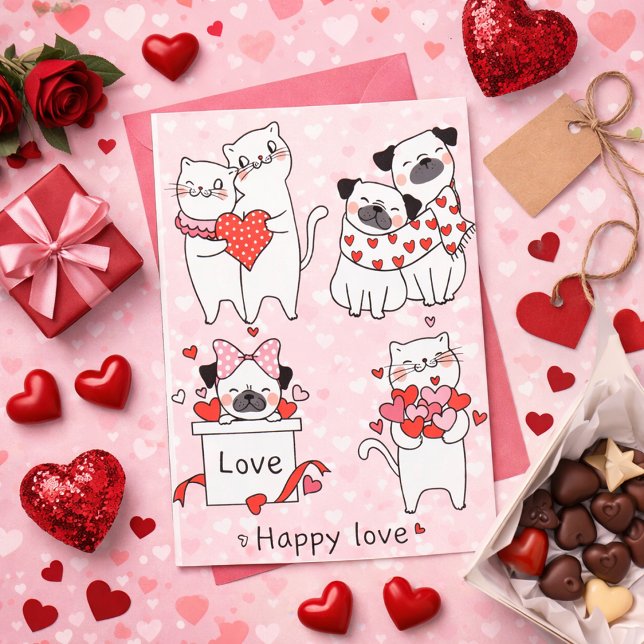 Cute dog and Cat Card (Creator Uploaded)