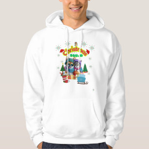 Cute dog and cat squad Christmas design Hoodie