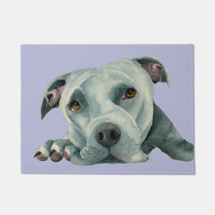 Cute Dog Art American Pit Bull Terrier Doormat