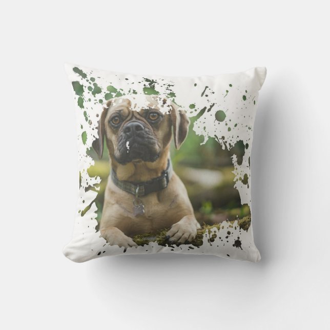 Cute Dog Artwork Cushion (Front)
