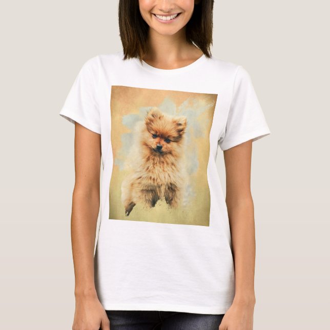 Cute Dog Artwork T-Shirt (Front)