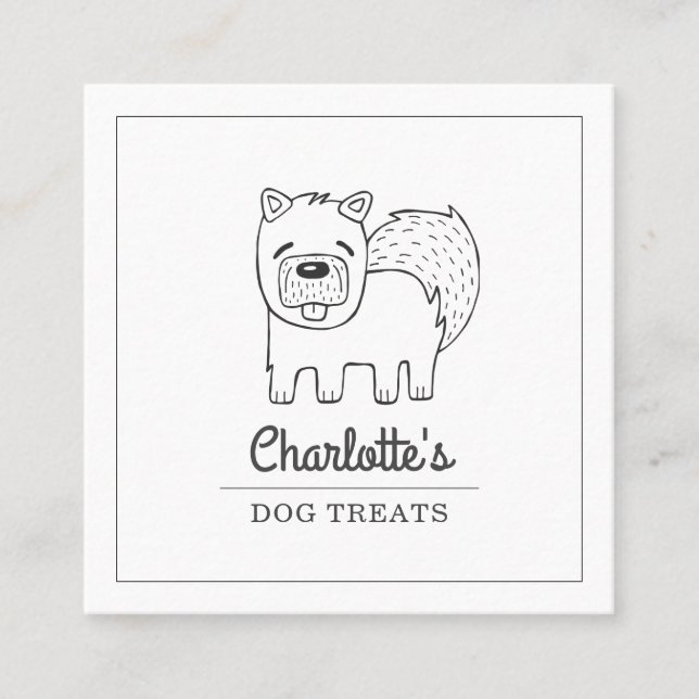 Cute Dog Bakery Business Card (Front)