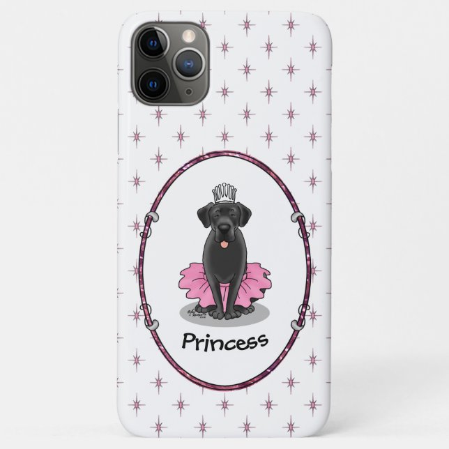 Cute Dog Ballet Princess Black Labrador Retriever Case-Mate iPhone Case (Back)